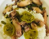 Foto langkah ke 5 dari resep 🦑🌶 Cumi Asin Cabai Hijau 🌶🦑.