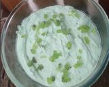 A picture of step 6 of Kiwi ice cream 🥝.