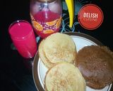 A picture of step 8 of Pancakes and pink lemonade.