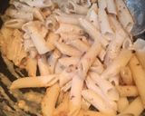 A picture of step 6 of Creamy Corn Penne Pasta.