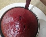A picture of step 14 of Eggless Red Velvet Cake (without oven).