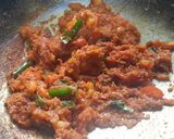 A picture of step 3 of Kerala fish curry.