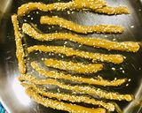 A picture of step 3 of Golden sesame sticks.