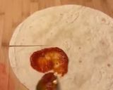 A picture of step 1 of Hawaiian pizza waffle / pizza flip.