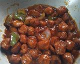 A picture of step 7 of Soya Chilli (dry).