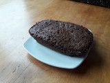 Budín rápido de avena y cacao (en microondas)