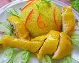 Hình bước làm 10 của món Cơm gà Hải Nam