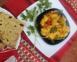 A picture of step 6 of Aloo gobhi.