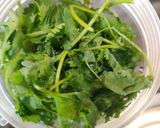 A picture of step 1 of Palak Paneer (no onion, no garlic)..