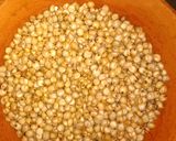 A picture of step 2 of White Pearl payasam.