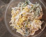 A picture of step 3 of Chicken Salad with Poblano Pepper Strips.