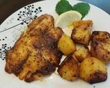 Grilled fish and potatoes recipe step 2 photo