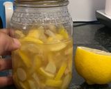 A picture of step 2 of Honey Ginger Lemon Jar.