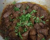 A picture of step 9 of Mutton kaleji masala.