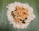 Foto langkah ke 4 dari resep Nasi Bakar Ayam Suwir Kemangi.