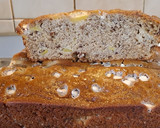Foto del paso 5 de la receta: Budín de bananas, manzana y nueces sin huevos