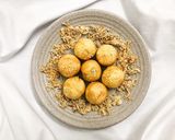 Hình bước làm 4 của món Bánh khoai lang nhân chà bông 🍠