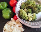 A picture of step 1 of Indian style Macaroni.