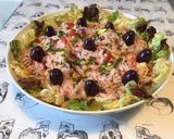Une image de l'étape 21 de Salade de riz aux légumes,olives et pancetta grillée.