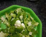 A picture of step 2 of Aloo shimla.