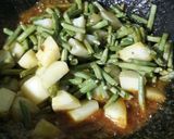A picture of step 10 of Bihari Lunch Platter- Dal, Rice, Bodi(Long Beans) Potato Sabzi.