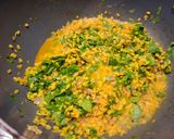 A picture of step 3 of Methi Moong Dal Sabzi.