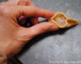 A picture of step 12 of Manti (Persian dumpling).