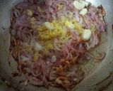 A picture of step 1 of Arvi gosht.