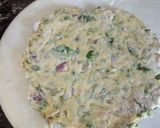 A picture of step 1 of Salad paratha.