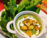 A picture of step 4 of Kitchen garden Spinach 🍜 soup.