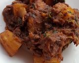 A picture of step 7 of Beef Matoke #jkonichallenge.