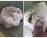 A picture of step 3 of Mathri.