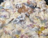 Foto del paso 8 de la receta: Setas ostra con jamón y salsa de queso azul
