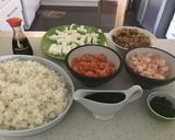 Foto del paso 13 de la receta: Gohan con pollo teriyaki, salmón y camarones (con salsa teriyaki casera)