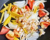 Hình bước làm 5 của món Tôm Xào Khoai Tây