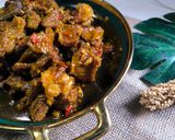 Foto langkah ke 10 dari resep Oseng kambing kecap pedas.