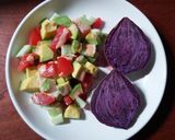 Hình bước làm 2 của món Salad eatclean
