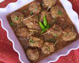 A picture of step 10 of Kofta Karahi.