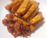 A picture of step 4 of Spicy fried yam.