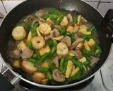 Foto langkah ke 5 dari resep Cah buncis bakso putih telur (w#50).