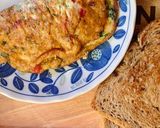 A picture of step 5 of Healthy Cheese Omelet|Cheese Omelet with egg whites.
