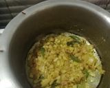 A picture of step 3 of Amaranth leaves curry.