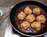 A picture of step 12 of DEVIL MOMOS | SPICY VEGETABLE MOMO IN Chilli GARLIC SAUCE.