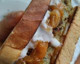 Foto del paso 9 de la receta: Sándwich🥪 de tofu de lentejas bbq...🤔🥐🫑