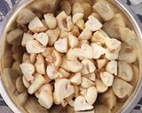 A picture of step 1 of Masala mushrooms.