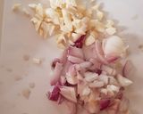A picture of step 1 of Shakshauka with a twist.