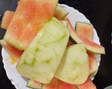A picture of step 2 of Watermelon rind jam (Tarmujer khoshar Jam).