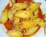 Foto langkah ke 7 dari resep Gulai Cumi Buncit.