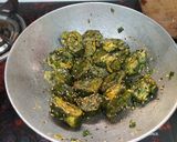 A picture of step 4 of Vagharela Besan Patra.