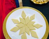 A picture of step 10 of Kaju katli.